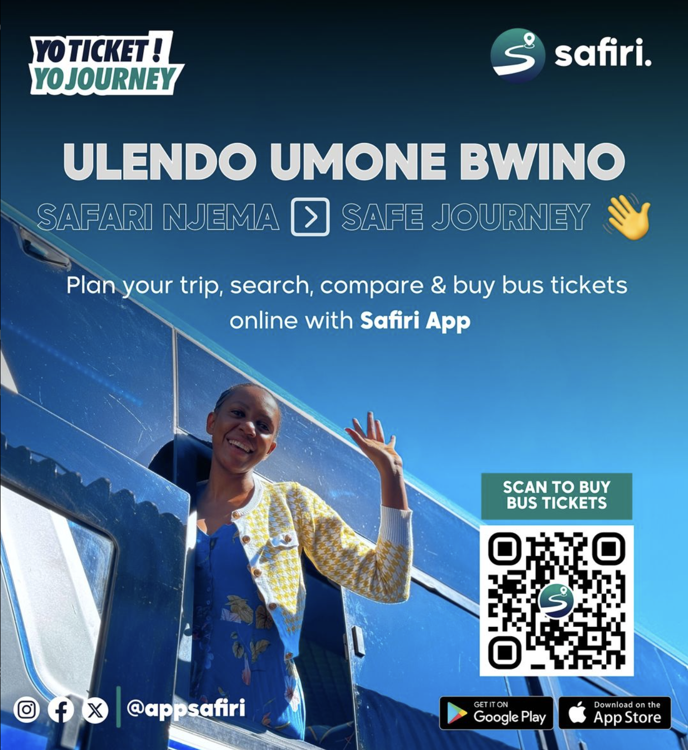 Safiri selected screen
